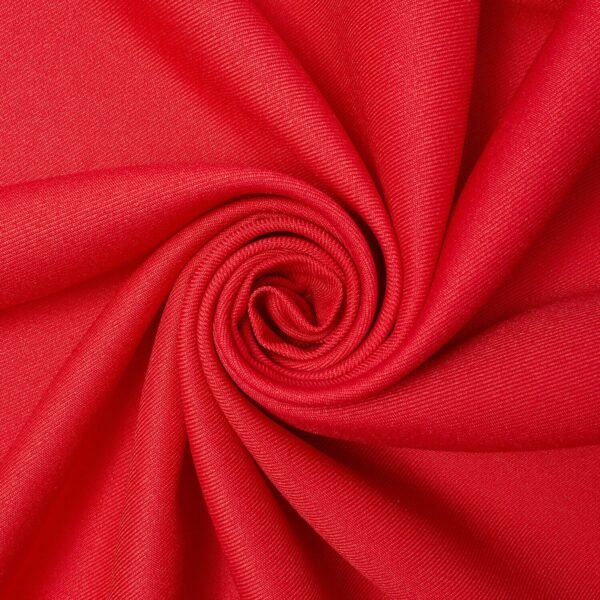 Polyester Gabardine Red